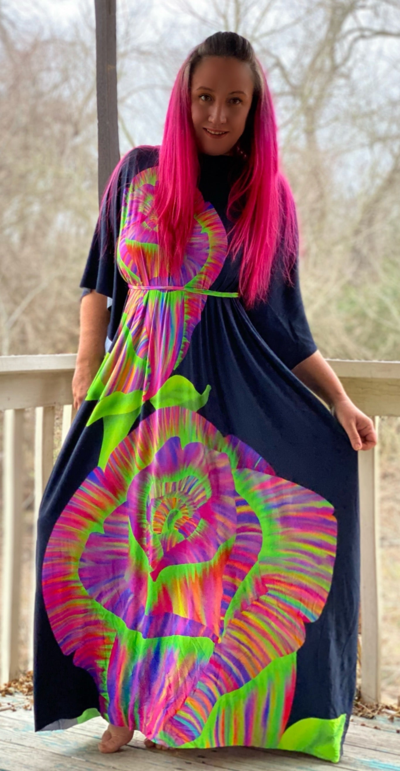 PREORDER Neon Rose Adult Maxi Panel