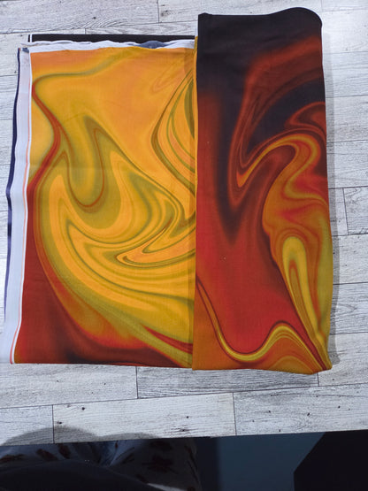 RETAIL Cotton Spandex Liquid Ombre Jack O Lantern Jive Small Set