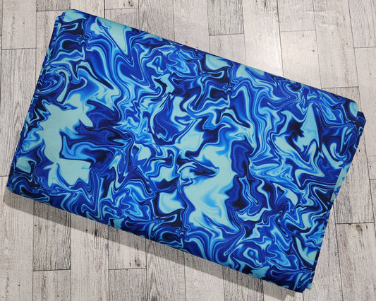 RETAIL Waterproof Canvas Liquid Satin Mixed Blues