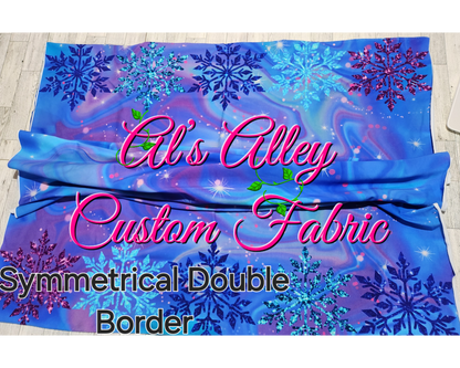 PREORDER Shimmer Snowflakes Border Panel