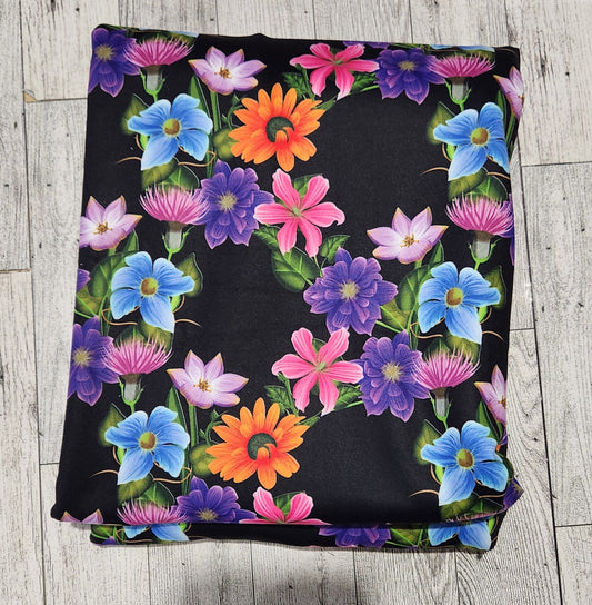 RETAIL Athletic Knit Spring Florals Black