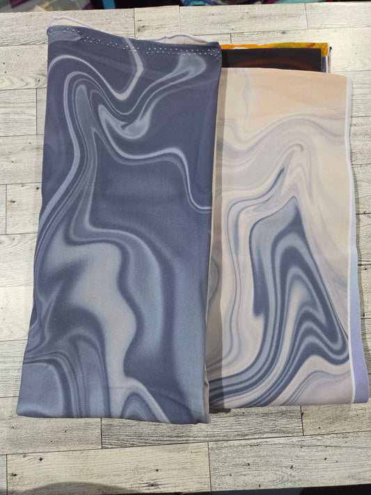 RETAIL Cotton Spandex Liquid Ombre Arctic Mountain Small Set