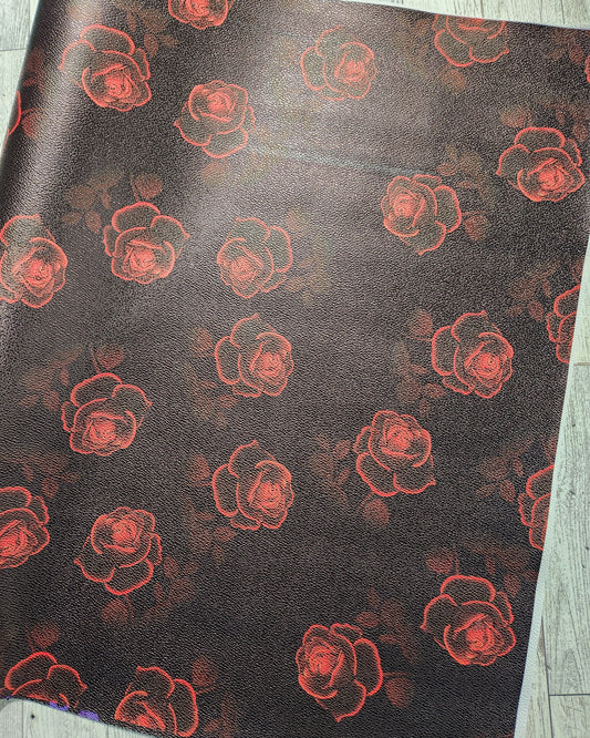 RETAIL Vinyl Pebbled Luminous Roses Red