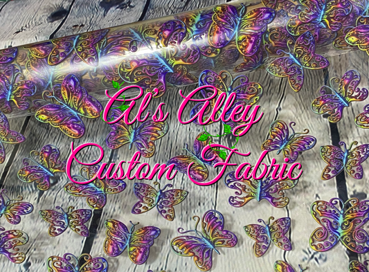 PREORDER Pastel Ombre Butterflies Clear Vinyl