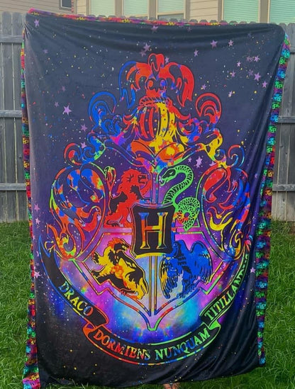 PREORDER Hogwarts Crest Blanket Topper