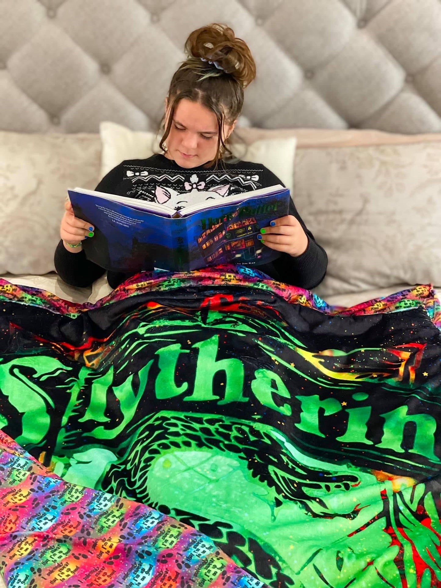 PREORDER Slytherin Blanket Topper